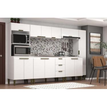 Imagem de Cozinha Bia Completa 6 Pecas 12 Portas 3 Gavetas - j carvalho