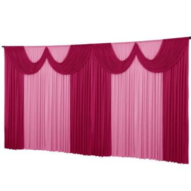 Imagem de Cortina De Malha Helanca Paris Igreja Festas Eventos 10 metros - Denni