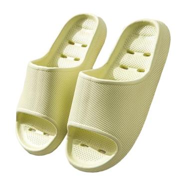 Imagem de Legou Pantufas femininas para uso interno, verão, casal, massagem, banheiro, banheira, antiderrapante, resistente ao desgaste, Verde 2, 36 BR