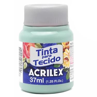 Imagem de Tinta Para Tecido Acrilex Fosca 37ml Escolha a Cor, 552 - VERDE GLACIA