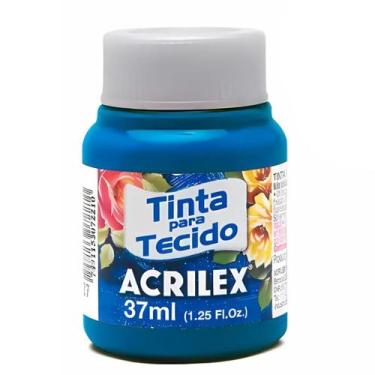 Imagem de Tinta Para Tecido Acrilex Fosca 37ml Escolha a Cor, 568 - AZUL CERULEO