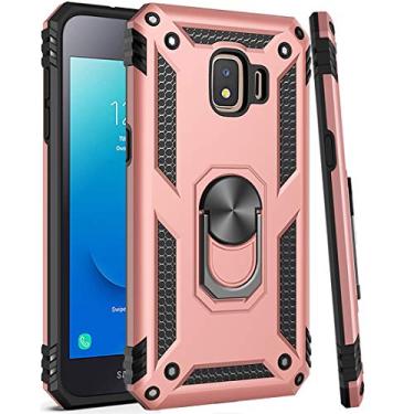 Imagem de Zoeirc Capa para Galaxy J2 Core/J2 2019/J2 Pure/J2 Dash/J2 Shine, [grau militar] Capa protetora magnética para celular para Samsung Galaxy J2 (ouro rosa)