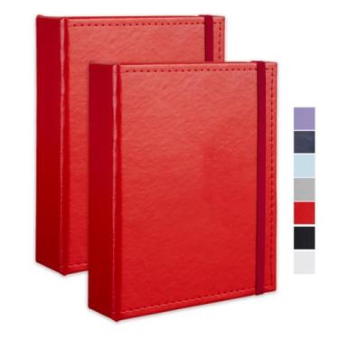 Imagem de Cherrich Álbum de Fotos 5X7 52 Bolsos Pacote de 2 Capa de Couro Livro de Fotos Contém Fotos 5X7 para Casamento, Bebê, Família, Formatura