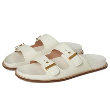 Imagem de Cole Haan Sandália rasteira feminina Marisol, Couro envernizado marfim, 36