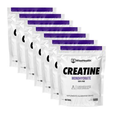 Imagem de Kit 3,5kg Creatina Monohidratada Pura Importada - Wisehealth
