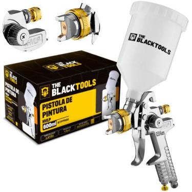 Imagem de Revólver De Pintura Gravidade 600ml Profissional The Black Tools