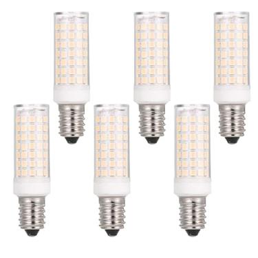 Imagem de 6x Lâmpada Halopin Led E14 12w 88 Leds Lustres Arandela (Branco quente)