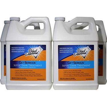 Imagem de Black Diamond Stoneworks Leve A Sério Tratamento De Fossa Séptica Enzimas Naturais Líquidas Para Sistemas Residenciais, Comerciais, Industriais E De Rv (4 Galões)