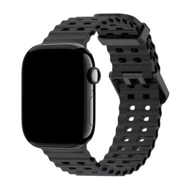 Imagem de Pulseira Silicone Esportiva Aegir Compatível com Apple Watch - Baú do 
