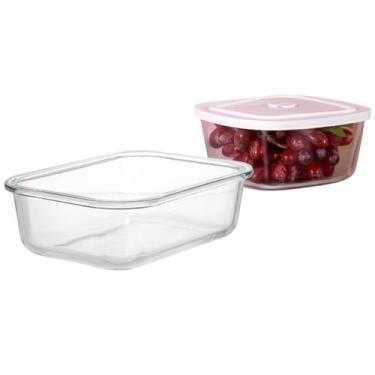 Imagem de Conjunto 1 Pote Vidro Hermetico 1040ml + 1 Pote Facilita 2 Litros - PO