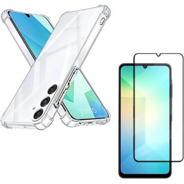 Imagem de Capa Capinha Anti Impacto + Película Premium 9D Cerâmica Compatível Com Samsung Galaxy A16 5G - Bluepink