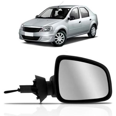 Imagem de Retrovisor Logan Sandero 2011 2012 2013 C/ Controle Grande - SP ACESSÓ