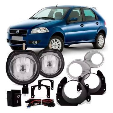 Imagem de Kit Farol Milha Palio Siena El G4 2008 2009 2010 2011 2012 Copo Cromad