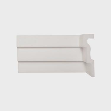 Imagem de Rodateto de Poliestireno 12cm X 30mm Liso 2,0 metro linear - caixa com 2 Unidade - Branco