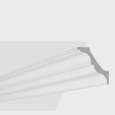 Imagem de Rodateto em Poliestireno at 95x100mm Metro Linear Nomastyl Gart Branco