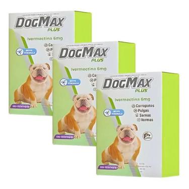 Imagem de Anti Carrapatos Pulgas Vermes e Sarna DogMax  Comprimidos para Todas a