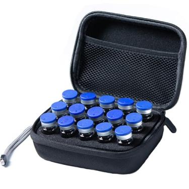 Imagem de Estojo de armazenamento com suporte de geladeira de insulina com protetor de insulina, organizador de estojo de viagem para refrigerador de insulina, serve para frascos padrão U-100 de 10 ml, 15