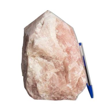 Imagem de 01 Cristal Rosa Pedra Pé e Bico Serrado 7 a 8Kg 20cm Tipo B - Cristais