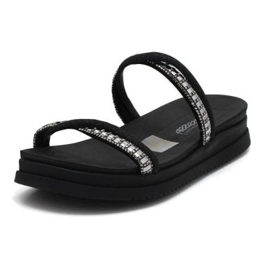 Imagem de Chinelo Feminino Flatform Conforto Strass Papete Mississipi