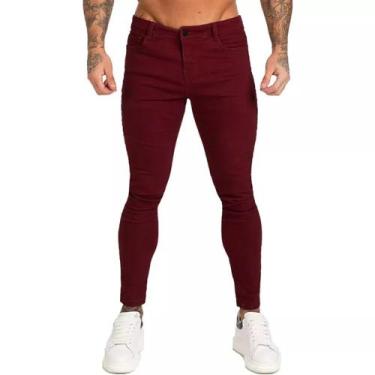 Imagem de calça slim fit - Diversas, Marsala, 40