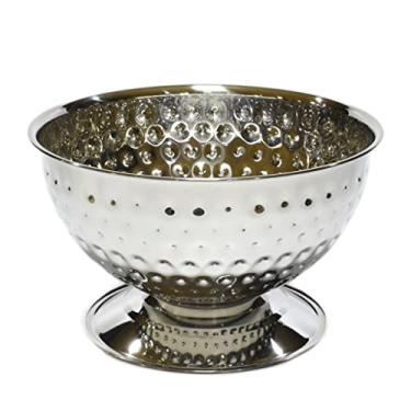 Imagem de AKALNNB Balde de gelo moderno balde de gelo bacia de balde de gelo grande capacidade aço inoxidável ponta de martelo textura ótima para champanhe, garrafa de vinho 12l/11,504.5 g balde de gelo de