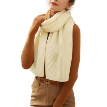 Imagem de FTOQWZXV Thread Knit s Cachecol casual masculino e feminino outono e inverno com cachecol quente