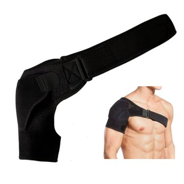 Imagem de Ombreira Ortopedica Compressao Ajustavel Fisioterapia Alivia Dor Lesao Muscular Tensao Desconforto Articulaçao Treino