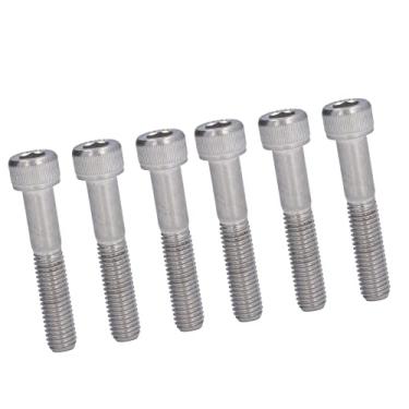 Imagem de A2-70 Parafusos de Soquete Sextavado, 10 Unidades de Tampas de Cabeça Cilíndrica M10 Parafusos de Máquinas Industriais Parafusos de Soquete Sextavado A2-70 de Aço Inoxidável,