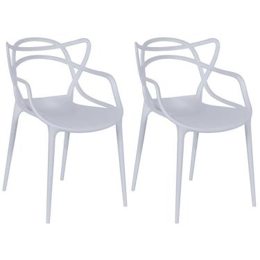 Imagem de Kit 2 Cadeiras Allegra - Cinza