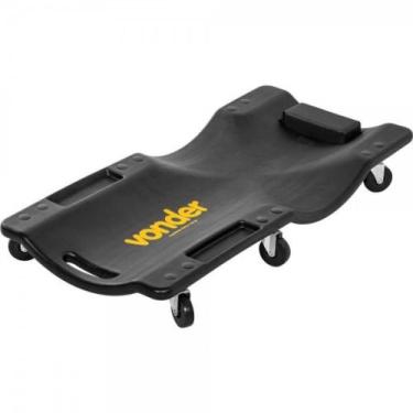 Imagem de Carrinho esteira para mecânico 89,6 cm 150 Kg com apoio de cabeça - Vo