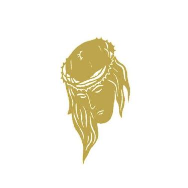 Imagem de Aplique Cristo Decorado Dourado - Venka