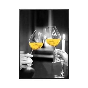 Imagem de Copo De Vinho Para Barco Pequeno, Impressão Em Tela, Decoração Moderna