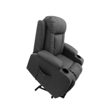 Imagem de Poltrona Reclinavel Com Aquecimento Massagem Elevacao Idoso