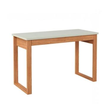 Imagem de Mesa de Escritório Lanes 100% MDF 1 Gaveta Off White e Freijó