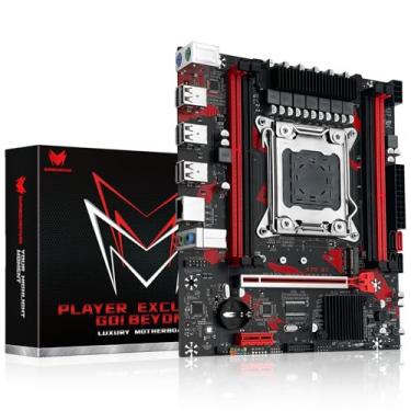 Imagem de SHANGZHAOYUAN Placa-mãe X79 S7 LGA 2011 para Intel Xeon E5/E7, Core i7 Series CPU, 4 x slots DDR3 com suporte máximo de 256 GB, NGFF/NVME M.2, SATA 3.0, PCIe 3.0, placa-mãe de computador