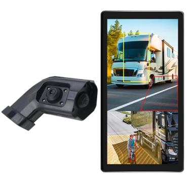 Imagem de VEKOOTO Tela De 10,36" Para Caminhão, Ônibus, 2 Canais, Gravador Dvr Bsd, Lcd Eletrônico, Ahd, Retrovisor Ips, Monitor Com Câmera (Esquerda)