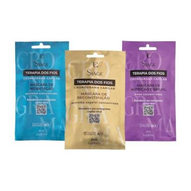 Imagem de Eudora Kit Cronograma Capilar Siàge Terapia dos Fios Máscara Capilar: Reconstrução 60ml + Hidratação 60ml + Nutrição 60ml