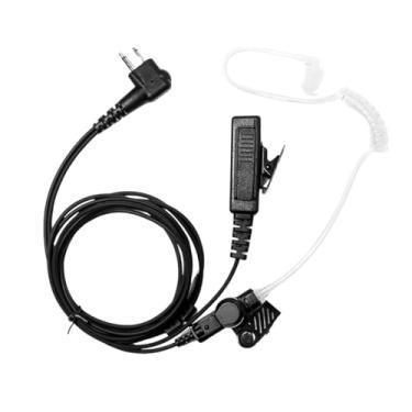 Imagem de Fone de ouvido/fone de ouvido de tubo acústico CLS1110 de 2 fios com PTT e kit de vigilância de microfone para rádio Motorola Walkie Talkie RDM2070d CP200 CP200d CLS1410 CLS1413 CLS1450