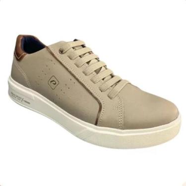Imagem de Tênis Casual Pegada Masculino Em Couro Macio 111901, 44, Areia, Conhaq
