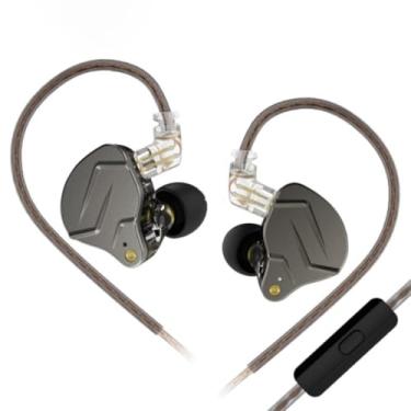 Imagem de HIFIXAUDIO Fones de ouvido híbridos KZ ZSN Pro com drivers duplos 1BA + 1DD, monitores intra-auriculares Hi-Fi, placa frontal de liga de zinco, cabo destacável de 2 pinos para melhorar o som e
