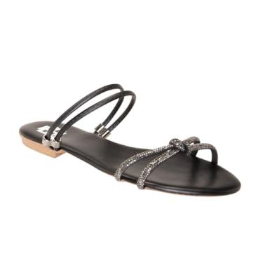 Imagem de Rasteirinha Feminina Sandalia Papete Praia Verão 2025-Preto-34