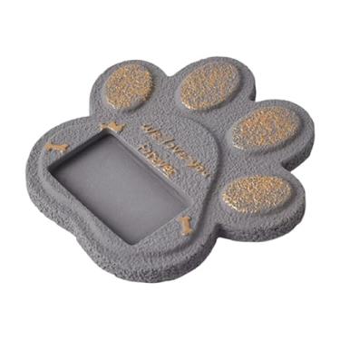 Imagem de ＡＷＨＡＯ Lápide de de animal de estimação, gato, cachorro, pedra memorial, placa de cemitério, marcador de sepultura de cimento, Cinza