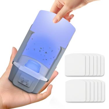 Imagem de FTOTL Recargas de armadilha de insetos voadores – 12 cartões de cola pegajosa para armadilha de moscas de frutas, armadilha de mosquitos, mosquitos e apanhadores de insetos internos