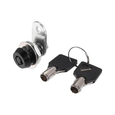 Imagem de Hihaha Conjunto de fechaduras de trailer com 2 chaves/fechaduras internas de porta de armazenamento de RV para caixa de ferramentas de armário de arquivos/liga de zinco durável 1,5/20.3 cm / 1