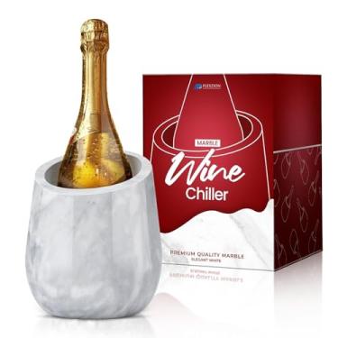 Imagem de Flexzion Balde De Mármore Para Refrigeração Vinhos - Refrigerador Champanhe, Refrigeradores Garrafas E Suporte Multiuso Utensílios Cozinha 750Ml Garrafa Pedra Adaptável Festas, Bares, Decoração Casa