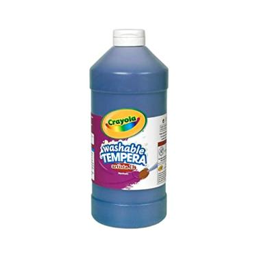 Imagem de Crayola Washable Tempera Paint, Dark Blue Kids Paint, 32 Ounce Squeeze Bottle