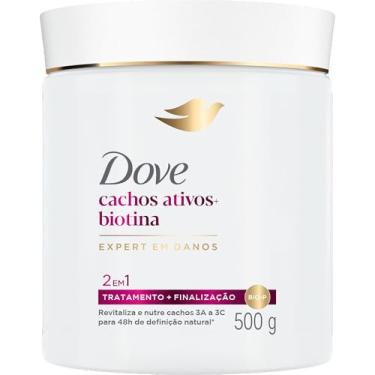Imagem de Dove Máscara Capilar 2 em 1 Cachos Ativos + Biotina 500g