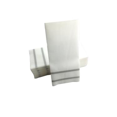 Imagem de Kit 25 Guardanapo De Papel Para Mesa Posta 43 x 30cm Prata - UDlandia