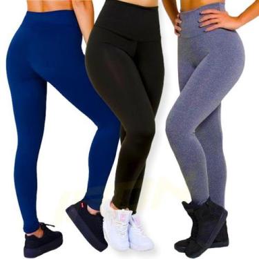 Imagem de Kit c/3 Calça Fitness Leg Legging Treino Casual Corrida NEUTRA 130 - I