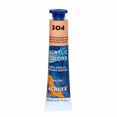 Imagem de Tinta acrílica Acrilex amarelo nápoles carne 304 20ml